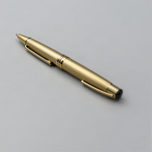 Refillable Brass Rollerball Pen