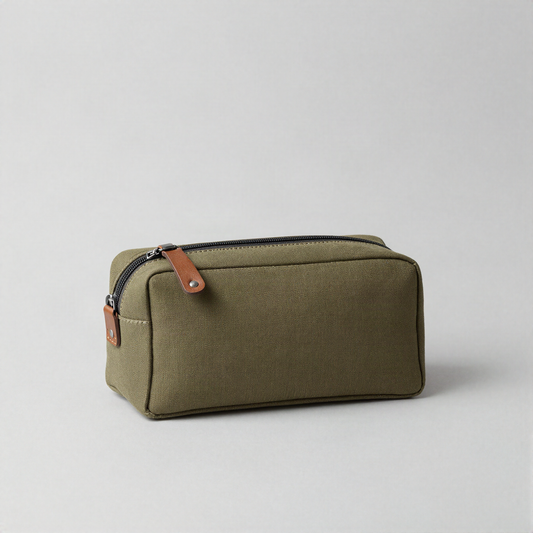 Waxed Canvas Dopp Kit