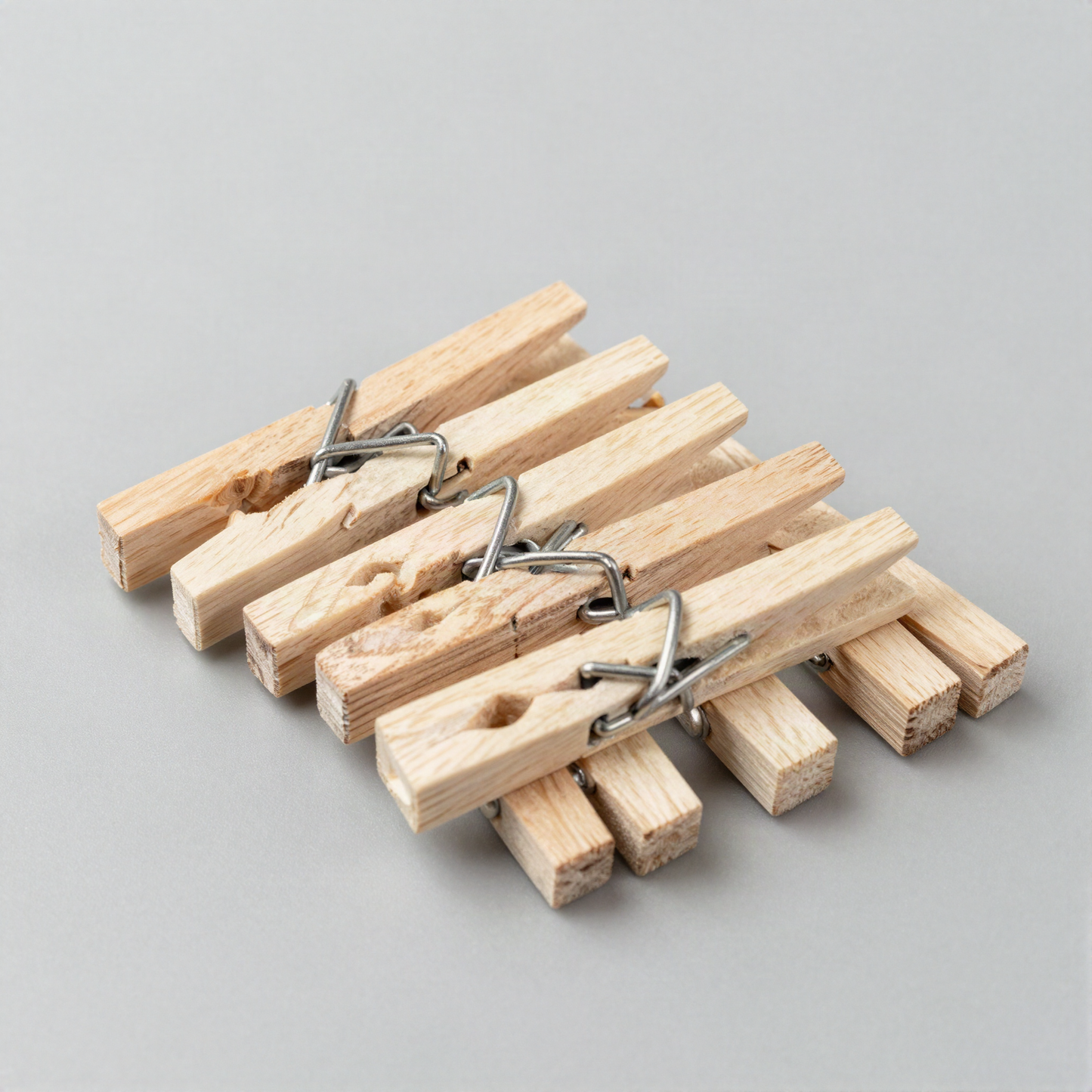 Wooden Clothespins, Twenty Pack
