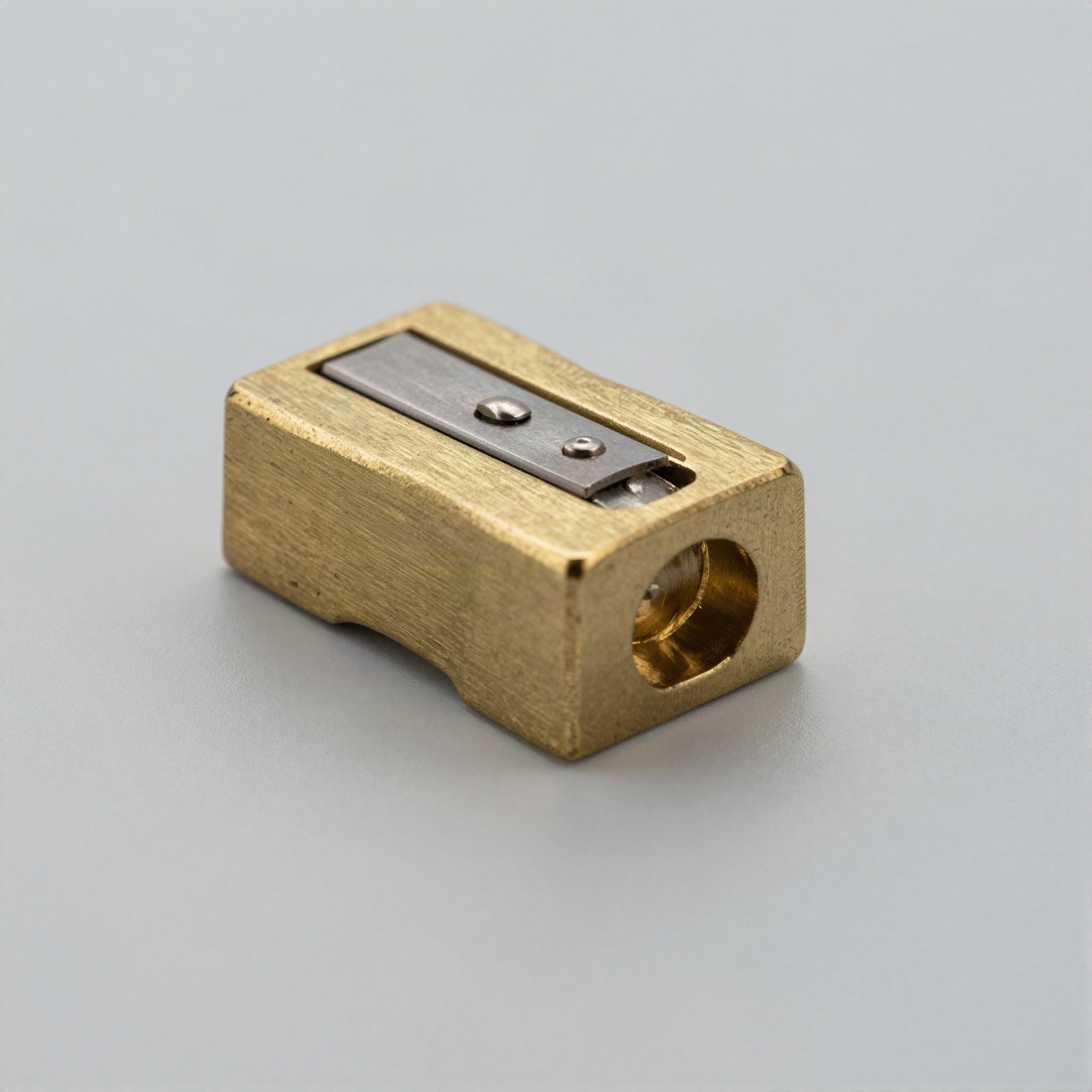 Solid Brass Pencil Sharpener