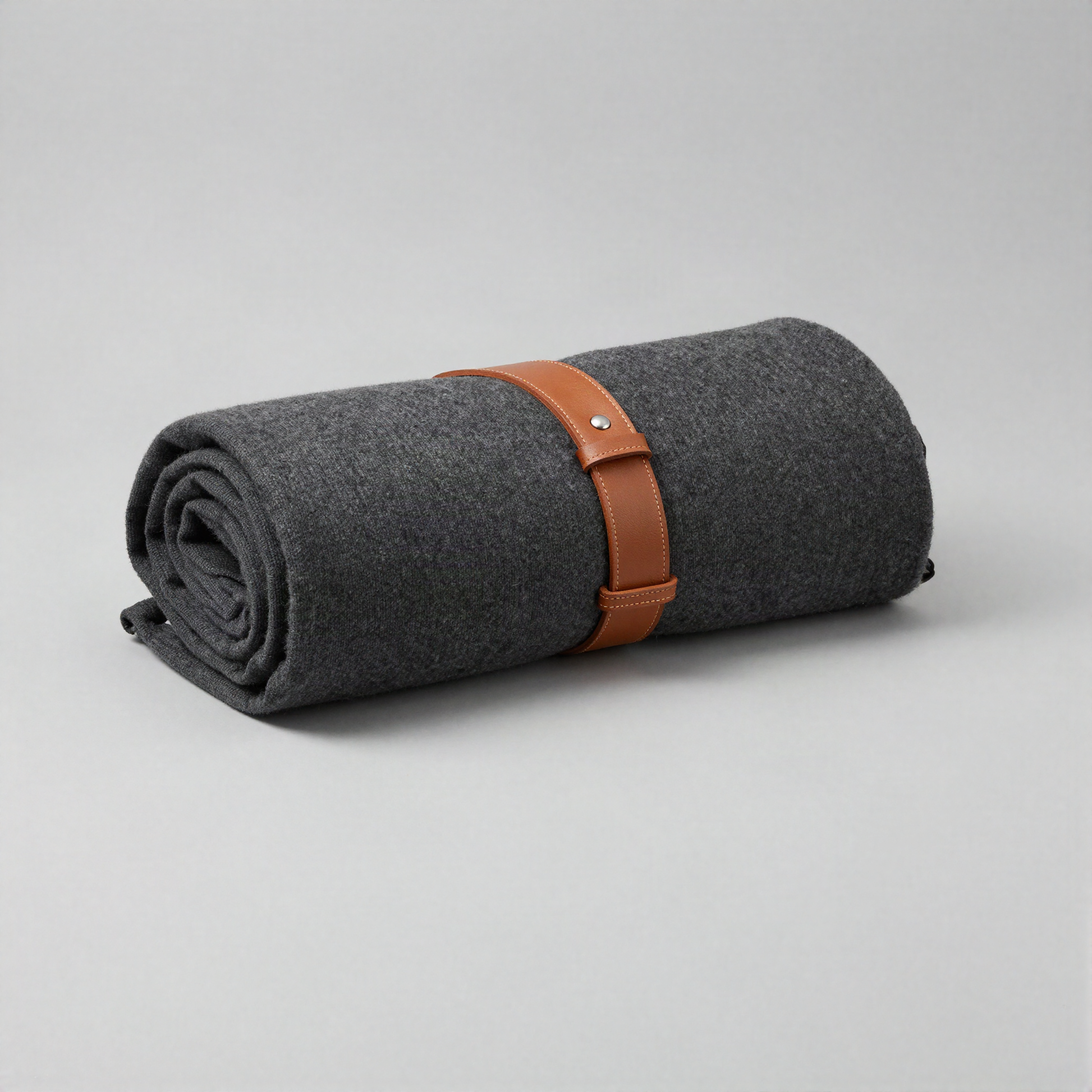 Wool Travel Blanket with Carry Strap